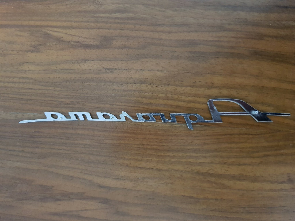 Riva Aquarama vintage boat chrome plated logo badge project/restoration