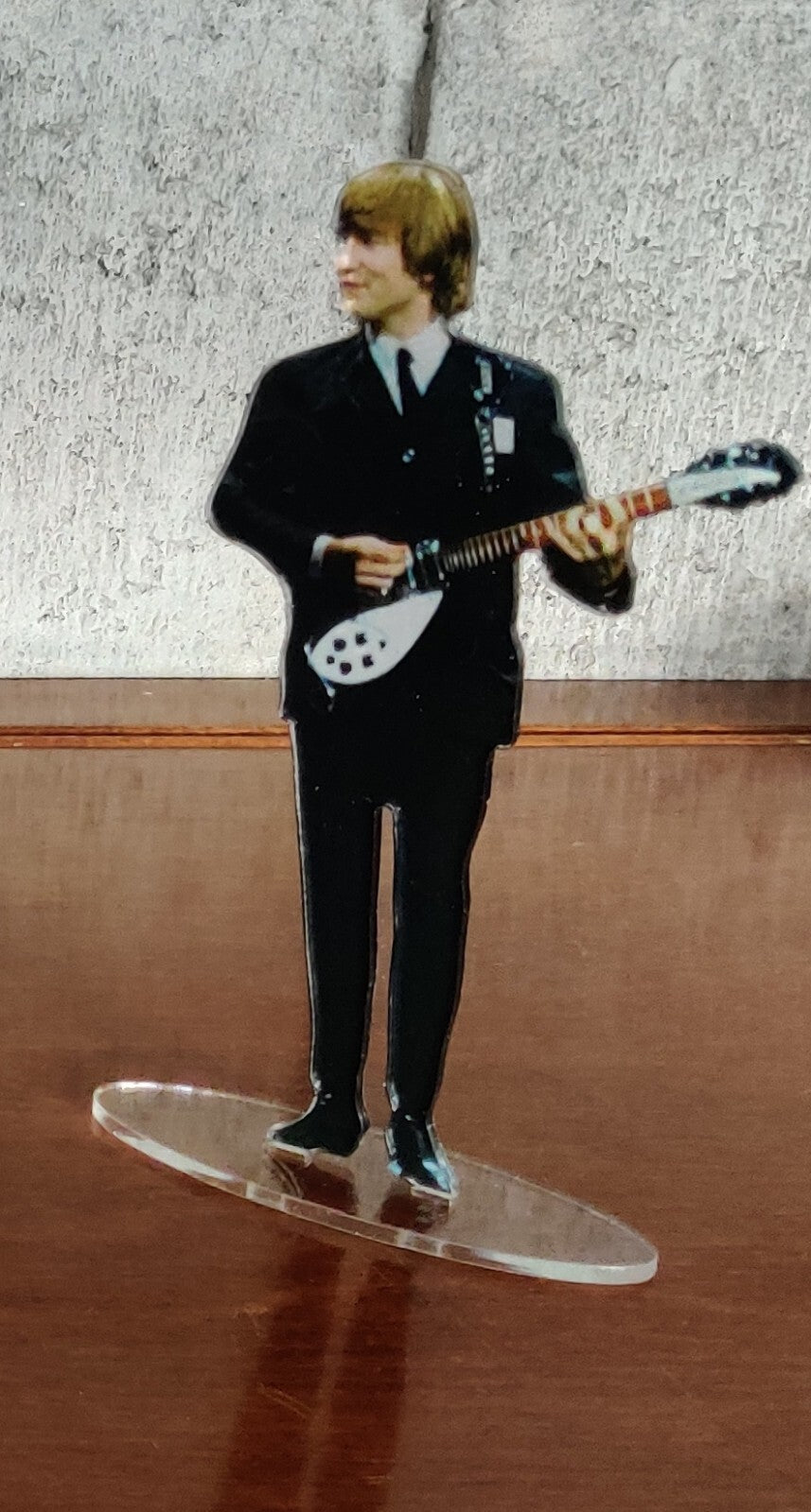 John Lennon 1964 standing figure cristal clear acrylic. He looks so real!