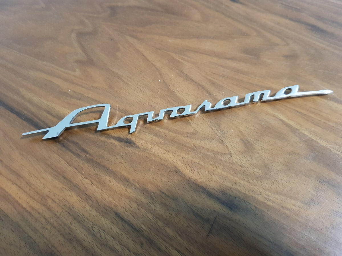 Riva Aquarama vintage boat chrome plated logo badge project/restoration