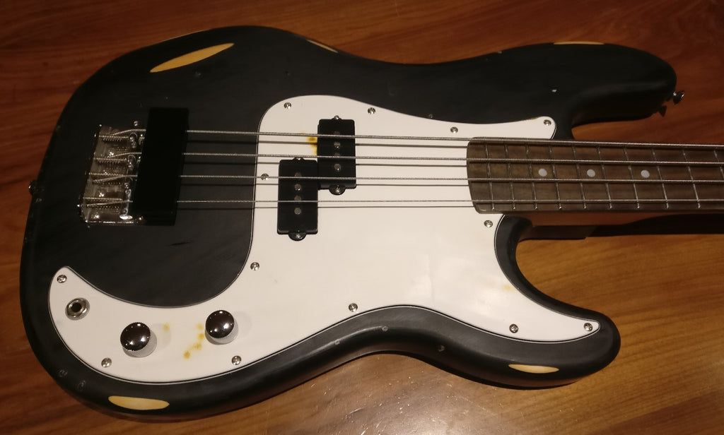 String Muter - Mute rubber block with hard plate for Jazz Bass or Precision Bass