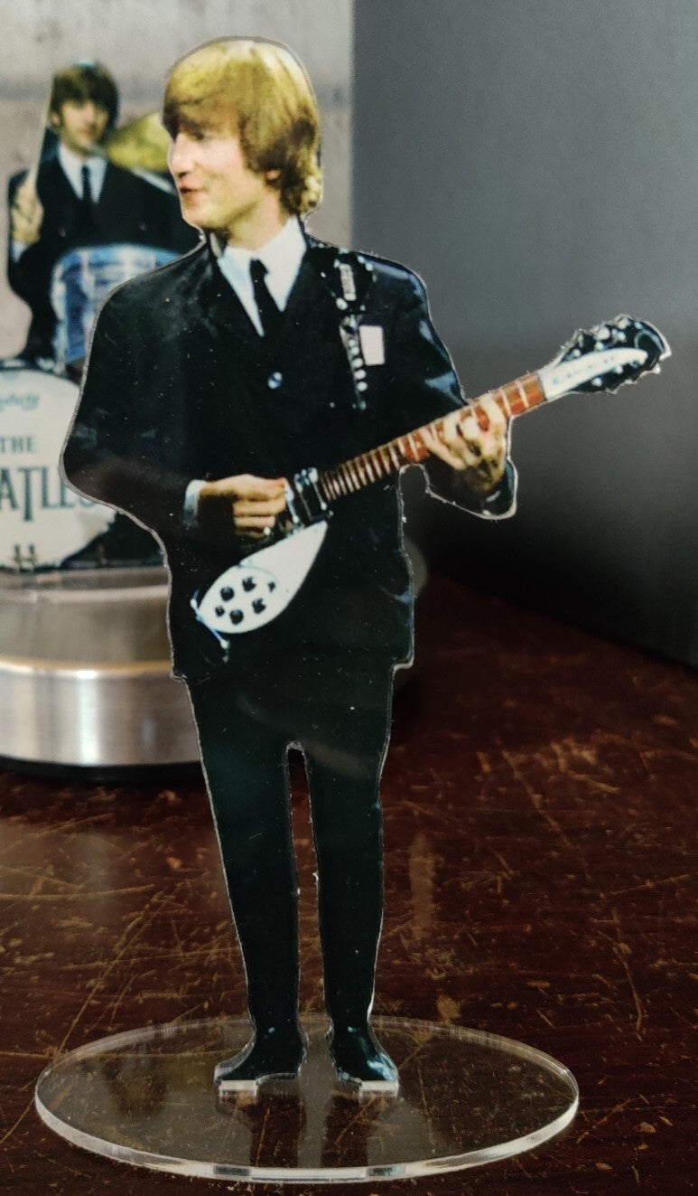 John Lennon 1964 standing figure cristal clear acrylic. He looks so real!