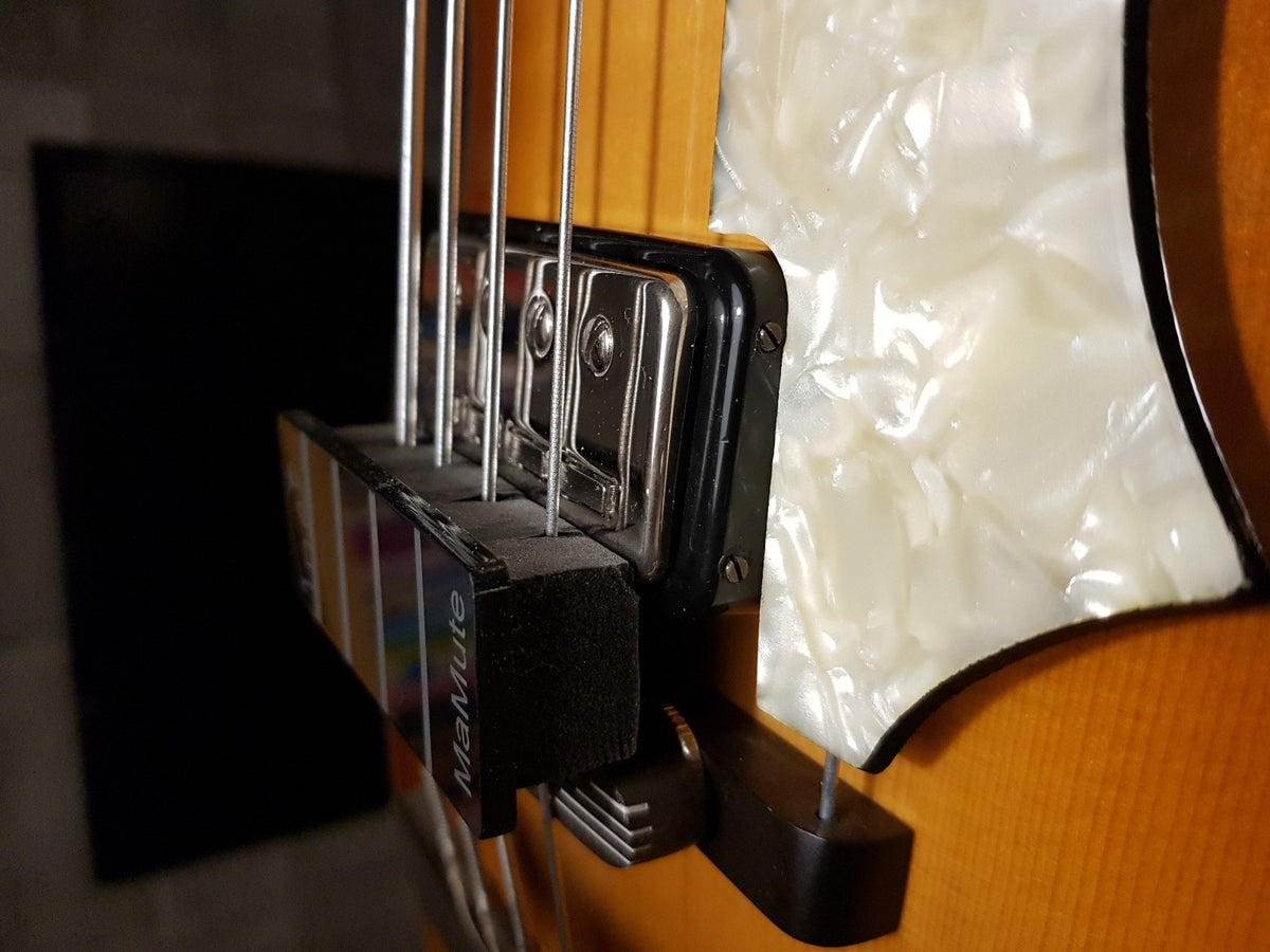 Bass String Mute - MaMute® Muter rubber block with hard plate for Hofner Bass