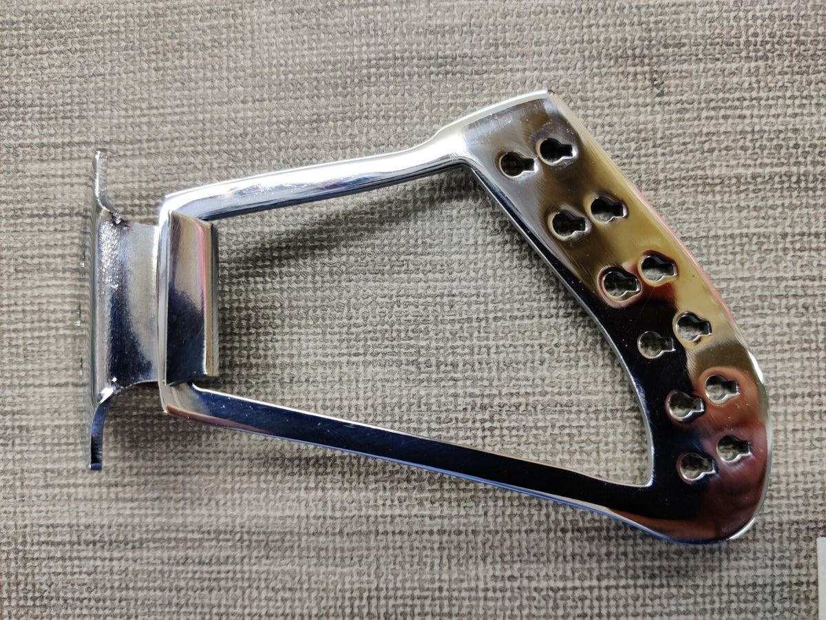 12-string harp tailpiece + bracket to replace R tp for Rickenbacker guitar.