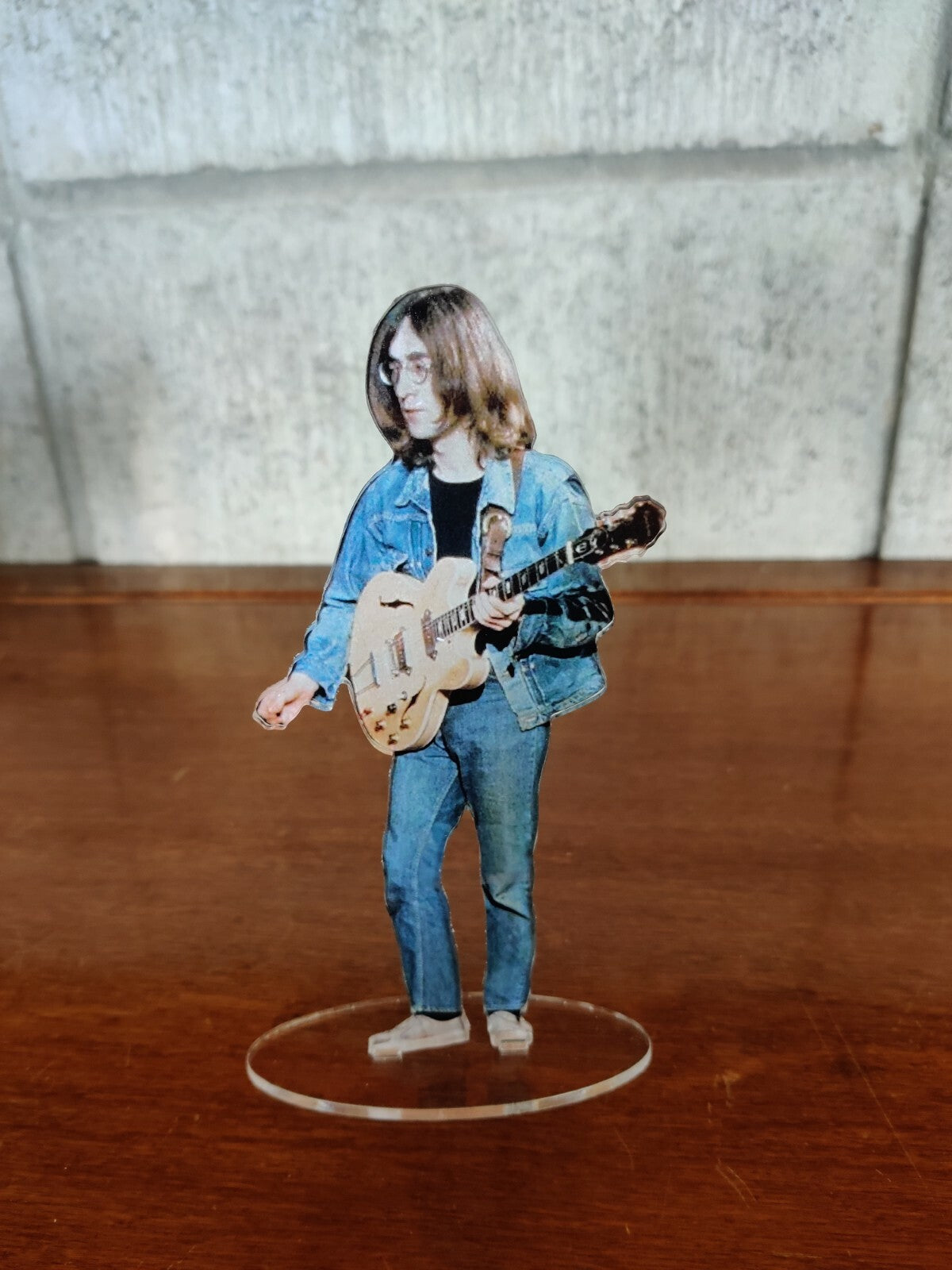 John Lennon standing figure cristal clear acrylic. He looks so real!
