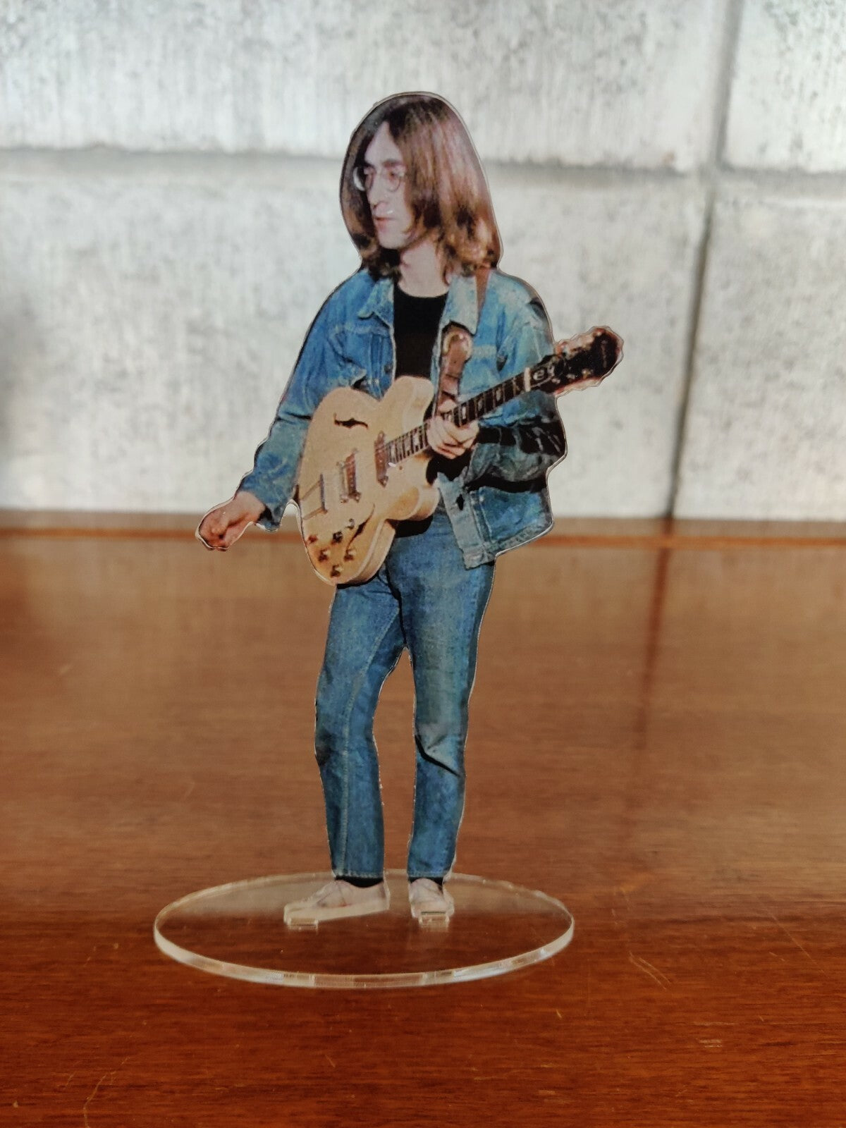 John Lennon standing figure cristal clear acrylic. He looks so real!