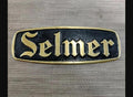 Selmer vintage emblem logo badge for amp project / restoration METALLIC