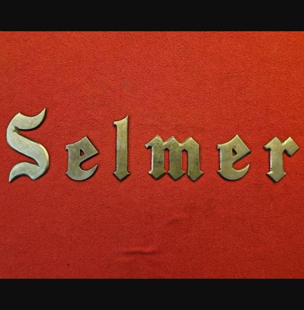 Selmer letters emblem logo badge for Zodiac amp project / restoration METALLIC