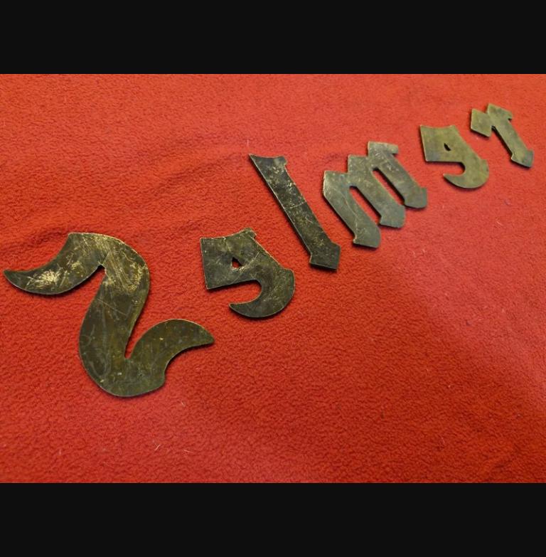 Selmer letters emblem logo badge for Zodiac amp project / restoration METALLIC