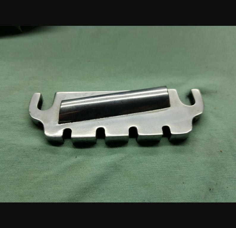 Tailpiece bridge for Gibson violin bass Eb-1 project / restoration.