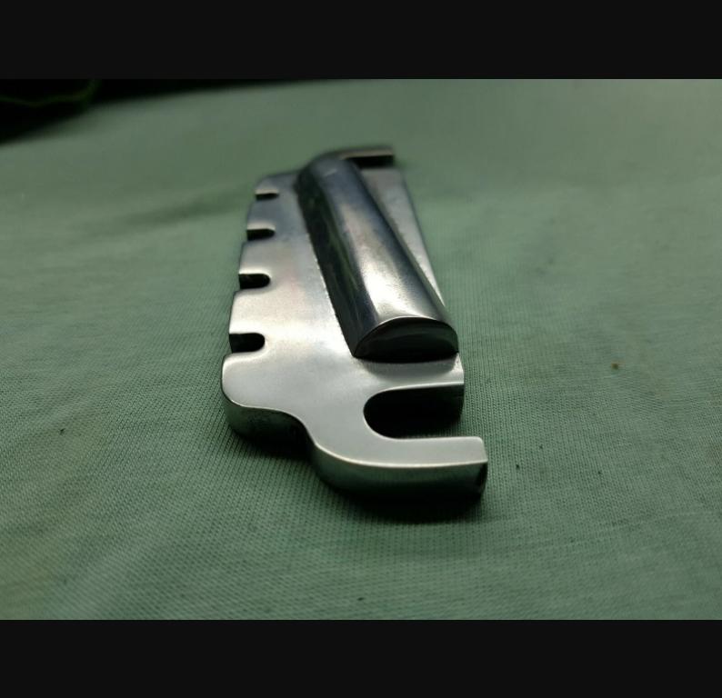 Tailpiece bridge for Gibson violin bass Eb-1 project / restoration.