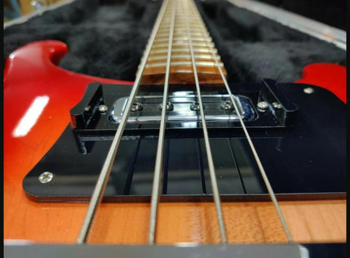 2 position black thumbrest for Rickenbacker 4001, 4003 all bass Models. No mods.