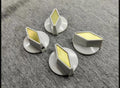 4 pcs set white/golden tv - cooker style knobs John Lennon for Rickenbacker