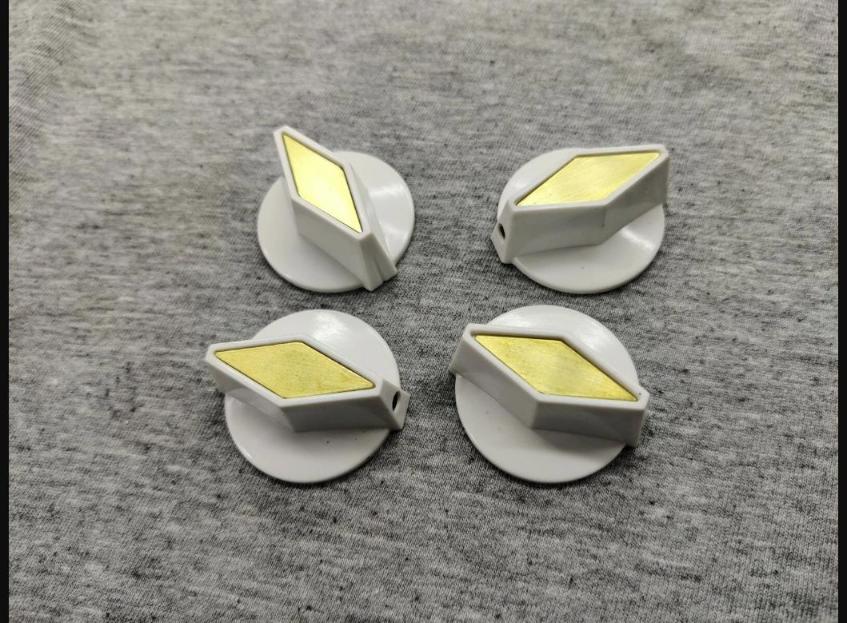 4 pcs set white/golden tv - cooker style knobs John Lennon for Rickenbacker